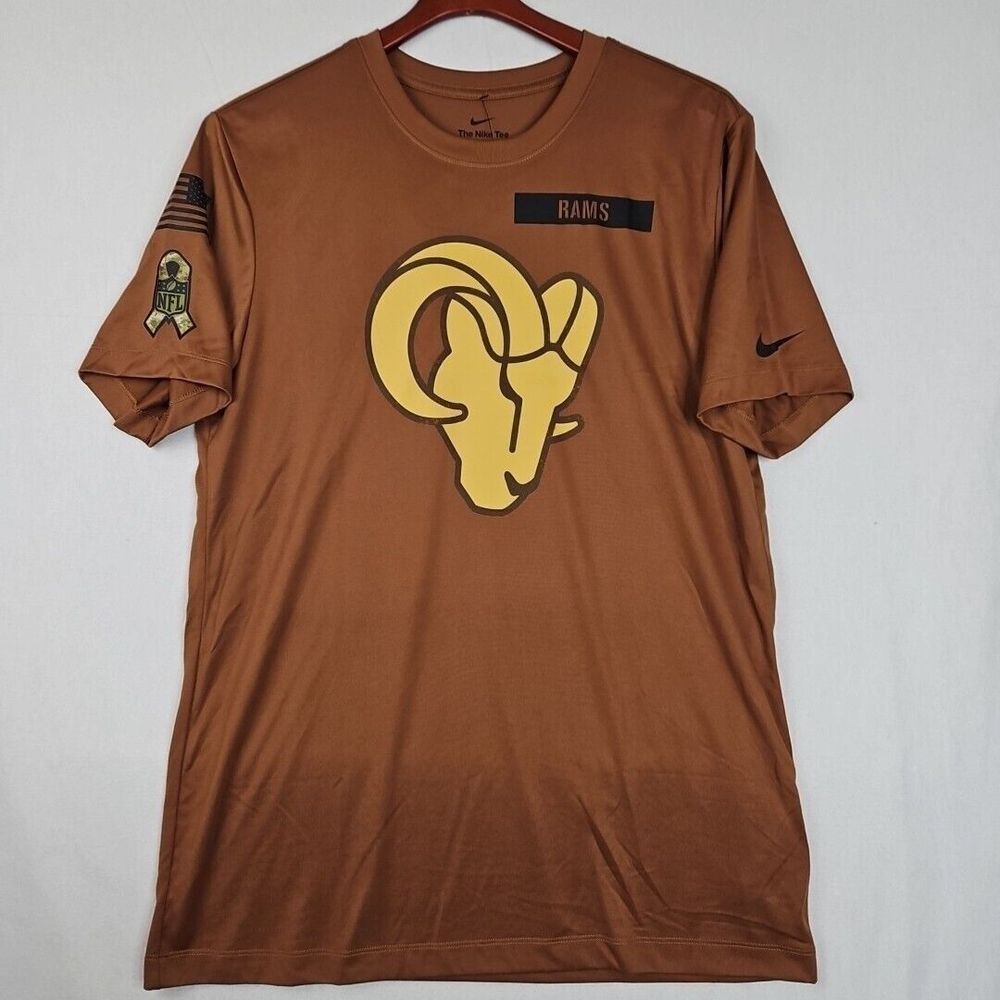 Nike Los Angeles Rams Salute To Service Team‎ Apparel T-Shirt Men's Size Medium